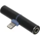 Переходник аудио Red Line lightning/Jack 3.5 (f) черный (УТ000016491)
