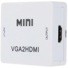 Переходник аудио-видео Premier 5-982 VGA (f)/HDMI (f)/Jack 3.5 (m) белый