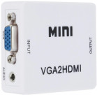 Переходник аудио-видео Premier 5-982 VGA (f)/HDMI (f)/Jack 3.5 (m) белый