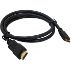 Кабель-переходник аудио-видео Premier 5-845 mini-HDMI (m)/HDMI (m) 2м. позолоч.конт. черный (5-845 2.0)