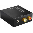 Переходник аудио Premier 5-987 TOS (f)/2хRCA (f) черный