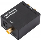 Переходник аудио Premier 5-987 TOS (f)/2хRCA (f) черный