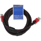 Кабель соединительный аудио-видео Premier 5-813R HDMI (m)/HDMI (m) 3м. феррит.кольца черный/красный (5-813R 3.0)