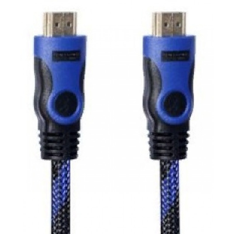 Кабель соединительный аудио-видео Premier 5-813BL HDMI (m)/HDMI (m) 1.5м. феррит.кольца черный/синий (5-813BL 1.5)