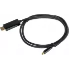 Кабель-переходник аудио-видео Buro USB Type-C (m)/HDMI (m) 1.5м. черный (BU-TYPEC-HDMI-1.5M)