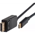 Кабель-переходник аудио-видео Buro ver1.4 USB Type-C (m)/DisplayPort (m) 1.5м. черный (BU-TYPEC-DP-1.5M)
