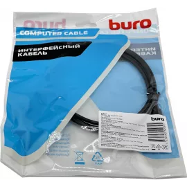 Кабель-переходник аудио-видео Buro ver1.4 USB Type-C (m)/DisplayPort (m) 1.5м. черный (BU-TYPEC-DP-1.5M)