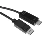 Кабель-переходник аудио-видео KingPrice KP-DP1.2-HD2.0-1.5m DisplayPort (m)/HDMI (m) 1.5м. позолоч.конт. черный