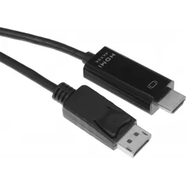 Кабель-переходник аудио-видео KingPrice KP-DP1.2-HD2.0-1.5m DisplayPort (m)/HDMI (m) 1.5м. позолоч.конт. черный