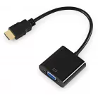 Переходник KingPrice KP-HDMI(m)-VGA(f) HDMI (m)/VGA (f) 0.1м. черный