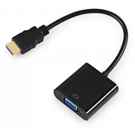 Переходник KingPrice KP-HDMI(m)-VGA(f) HDMI (m)/VGA (f) 0.1м. черный