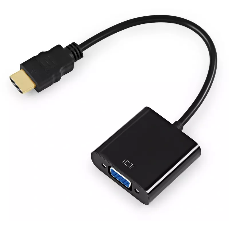 Переходник KingPrice KP-HDMI(m)-VGA(f) HDMI (m)/VGA (f) 0.1м. черный