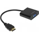 Переходник KingPrice KP-HDMI(m)-VGA(f) HDMI (m)/VGA (f) 0.1м. черный