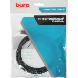 Кабель-удлинитель аудио-видео Buro HDMI (m)/HDMI (f) 1.5м. позолоч.конт. черный (BU-HDMI2.0-EXTND-1.5M)