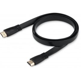 Кабель аудио-видео Buro HDMI 1.4 Flat HDMI (m)/HDMI (m) 1м. черный (BHP HDMI 1)