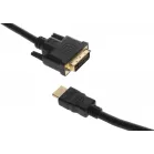 Кабель аудио-видео Buro HDMI (m)/DVI-D (Dual Link) (m) 1.8м. позолоч.конт. черный (BHP RET HDMI_DVI18)