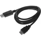 Кабель аудио-видео Buro DisplayPort (m)/HDMI (m) 1.8м. позолоч.конт. черный (BHP RET HDMI_DPP18)