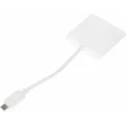 Адаптер Buro USB Type-C (m)/HDMI (f)/USB 3.0 A (f) 0.1м. белый (BHP RET TPC-HDM)