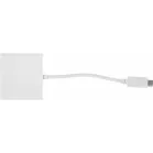 Адаптер Buro USB Type-C (m)/HDMI (f)/USB 3.0 A (f) 0.1м. белый (BHP RET TPC-HDM)