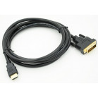 Кабель-переходник аудио-видео HDMI (m)/DVI-D (m) 2м. черный