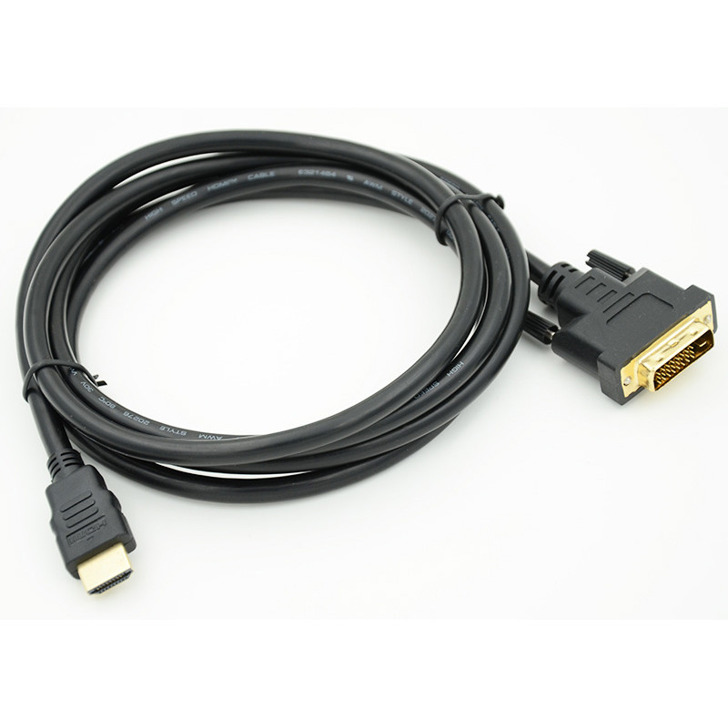 Кабель-переходник аудио-видео HDMI (m)/DVI-D (m) 2м. черный