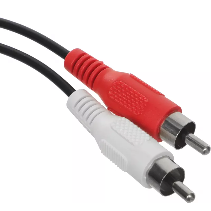 Кабель-переходник аудио Jack 3.5 (m)/2хRCA (m) 1.8м. черный
