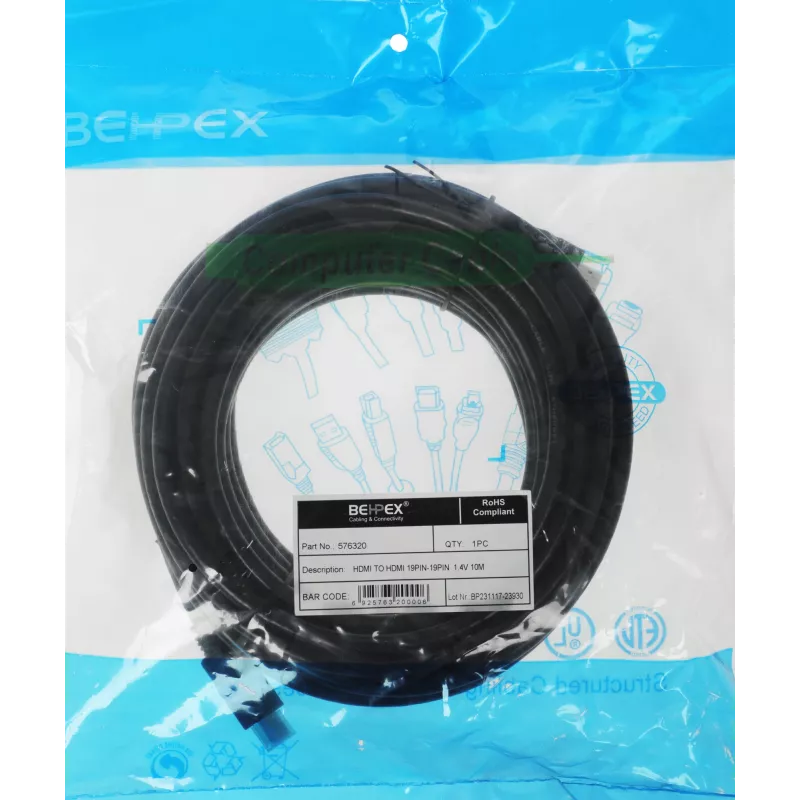 Кабель аудио-видео HDMI (m)/HDMI (m) 10м. черный