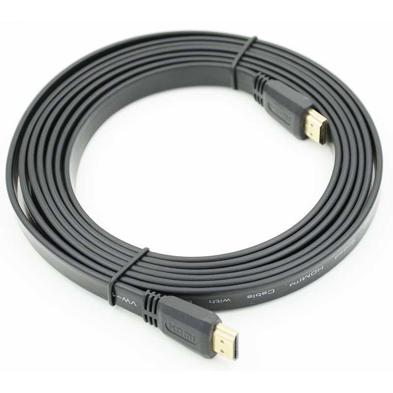 Кабель аудио-видео FLAT HDMI (m)/HDMI (m) 3м. черный Кабель аудио-видео FLAT HDMI (m)/HDMI (m) 3м. черный