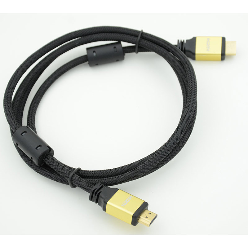 Кабель аудио-видео HDMI (m)/HDMI (m) 1.8м. феррит.кольца позолоч.конт. черный