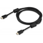 Кабель аудио-видео Buro HDMI 1.4 HDMI (m)/HDMI (m) 3м. феррит.кольца черный (HDMI-19M/19M-3M-MG)