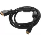 Кабель-переходник аудио-видео Buro HDMI (m)/DVI-D (m) 1.8м. феррит.кольца позолоч.конт. (HDMI-19M-DVI-D-1.8M)