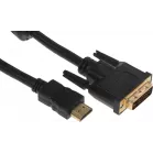 Кабель-переходник аудио-видео Buro HDMI (m)/DVI-D (m) 1.8м. феррит.кольца позолоч.конт. (HDMI-19M-DVI-D-1.8M)