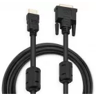 Кабель-переходник аудио-видео Buro HDMI (m)/DVI-D (m) 1.8м. феррит.кольца позолоч.конт. (HDMI-19M-DVI-D-1.8M)