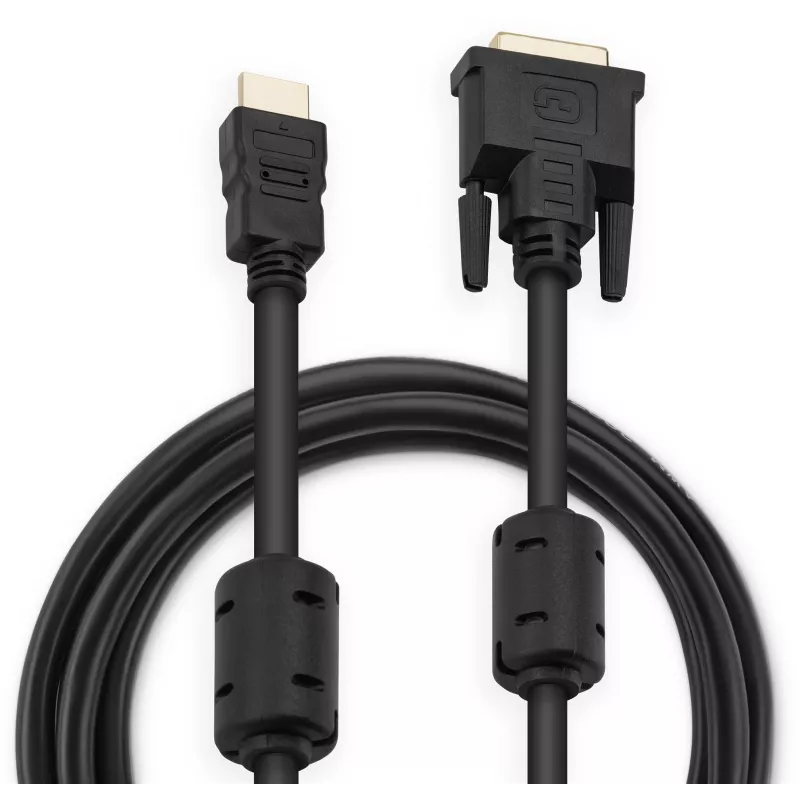 Кабель-переходник аудио-видео Buro HDMI (m)/DVI-D (m) 1.8м. феррит.кольца позолоч.конт. (HDMI-19M-DVI-D-1.8M)