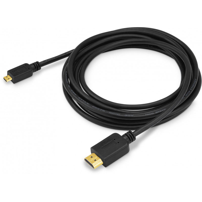 Кабель аудио-видео Buro HDMI 1.4 HDMI (m)/Micro HDMI (m) 3м. черный (MICROHDMI-3M)