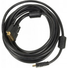 Кабель-переходник Ningbo DVI-D (m)/HDMI (m) 5м. феррит.кольца позолоч.конт. черный