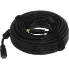 Кабель аудио-видео Ningbo HDMI (m)/HDMI (m) 20м. позолоч.конт. черный