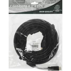 Кабель аудио-видео Ningbo HDMI (m)/HDMI (m) 20м. позолоч.конт. черный