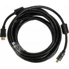 Кабель аудио-видео Ningbo HDMI-5M-MG HDMI (m)/HDMI (m) 5м. феррит.кольца позолоч.конт. черный