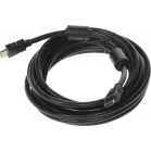 Кабель аудио-видео Ningbo HDMI-5M-MG HDMI (m)/HDMI (m) 5м. феррит.кольца позолоч.конт. черный