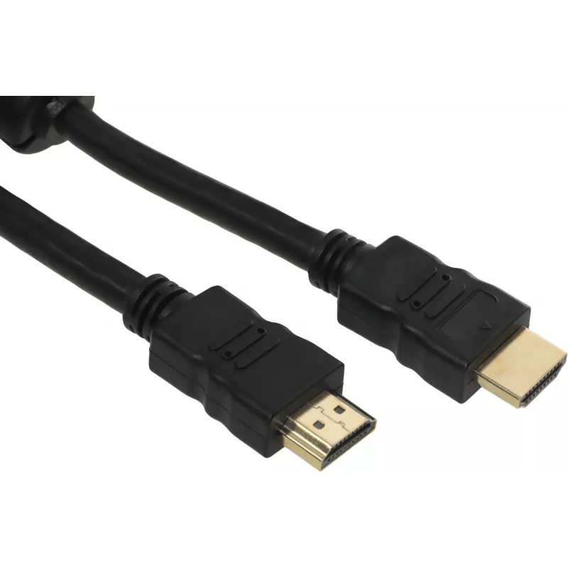 Кабель соединительный аудио-видео Ningbo HDMI-5M-MG HDMI (m)/HDMI (m) 5м. феррит.кольца позолоч.конт. черный (HDMI-5M-MG(VER1.4)BL)