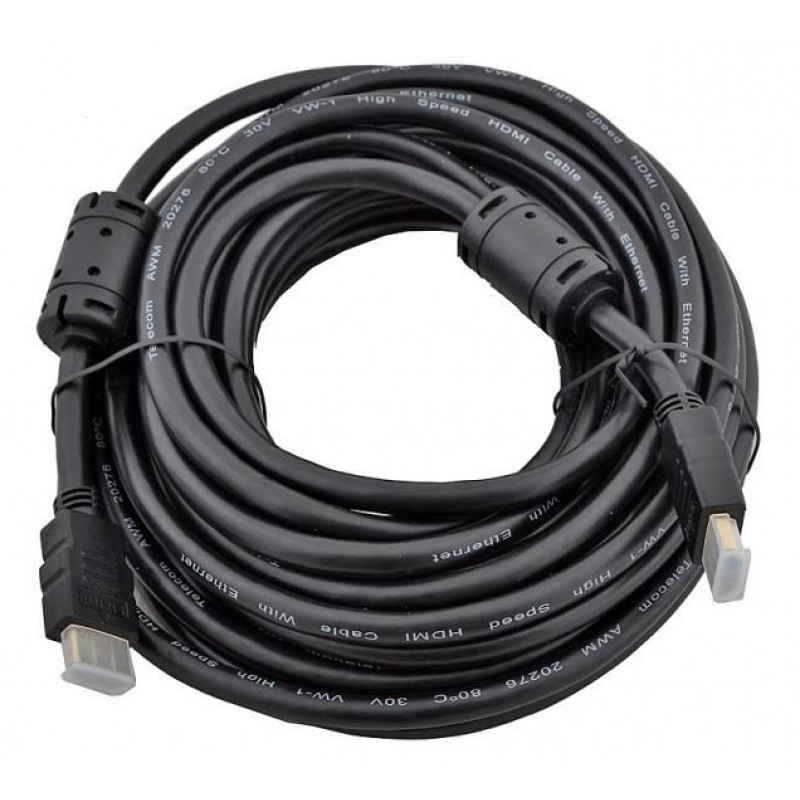 Кабель аудио-видео Ningbo HDMI (m)/HDMI (m) 10м. феррит.кольца позолоч.конт. черный (HDMI-V1.4-10-NY-BR)
