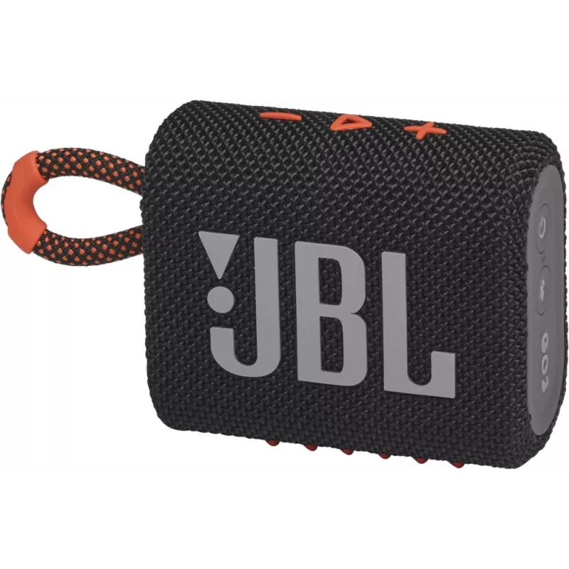 Колонка порт. JBL GO 3 черный/оранжевый 4.2W 1.0 BT 10м (JBLGO3BLKO)