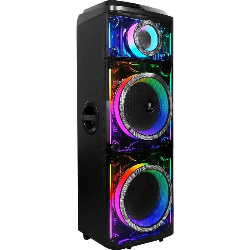 Колонка порт. Ural Молот 216 черный/черный 3000W 1.1 BT/3.5Jack/USB-C 15м 9000mAh (УРАЛ МОЛОТ 216)