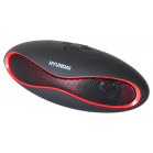 Колонка порт. Hyundai H-PAC100 черный 3W 1.0 BT/3.5Jack/USB