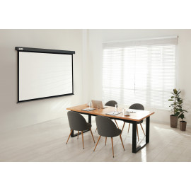 Экран Cactus 150x150см Wallscreen CS-PSW-150X150-SG 1:1 настенно-потолочный рулонный серый
