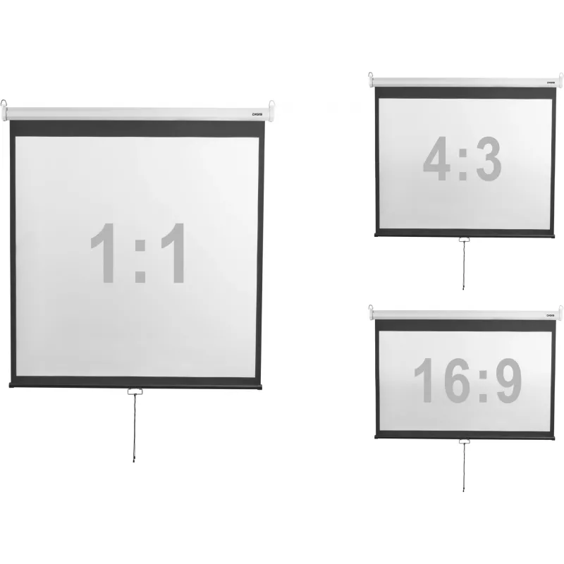 Экран Digis 86" 139x178см Optimal-D DSOD-4302 4:3 настенно-потолочный рулонный белый
