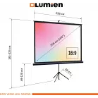 Экран Lumien 100" 130x227см Eco Picture LEV-100115 16:9 напольный натяжной черный