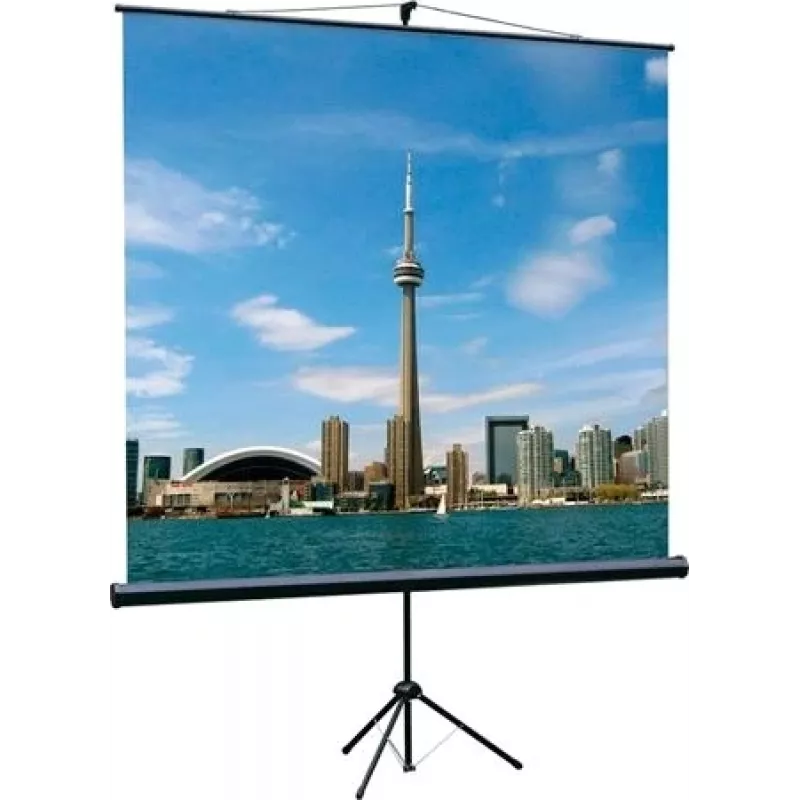 Экран на треноге Lumien 67" 120x120см Eco View LEV-100116 1:1 напольный рулонный черный
