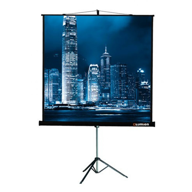 Экран на треноге Lumien 109" 203x203см Master View LMV-100109 1:1 напольный рулонный